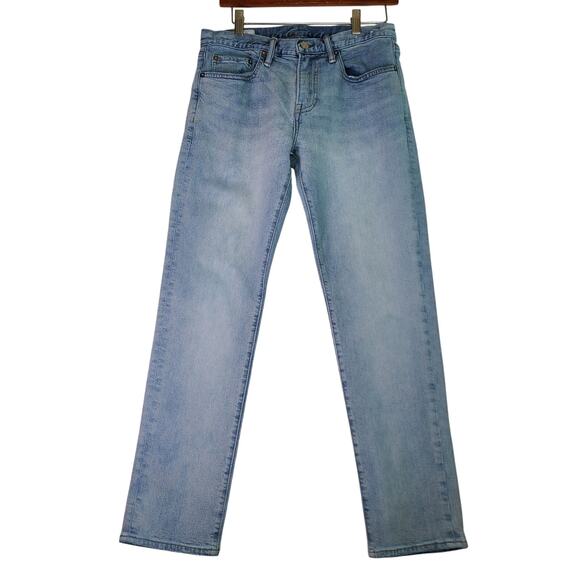 Gap Men's Slim Gap Flex Light Wash Denim 30/30 Straight Pants - Picture 1 of 10